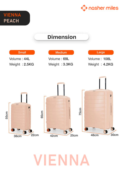 Nasher Miles Vienna Luggage - Peach