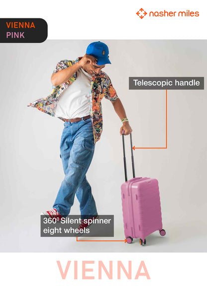 Nasher Miles Vienna Luggage - Pink