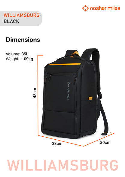 Nasher Miles Williamsburg Backpack- Black