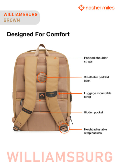 Nasher Miles Williamsburg Backpack- Brown