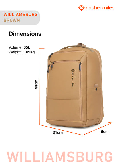 Nasher Miles Williamsburg Backpack- Brown