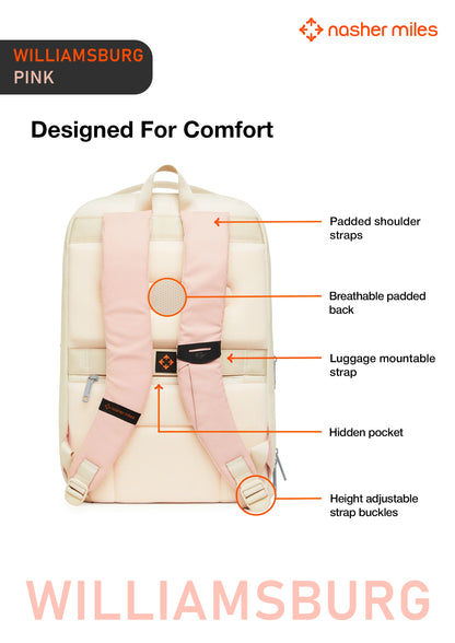 Nasher Miles Williamsburg Backpack- Pink