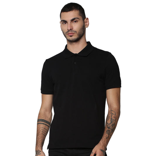 Jack&Jones Solid/Plain Polo - Black