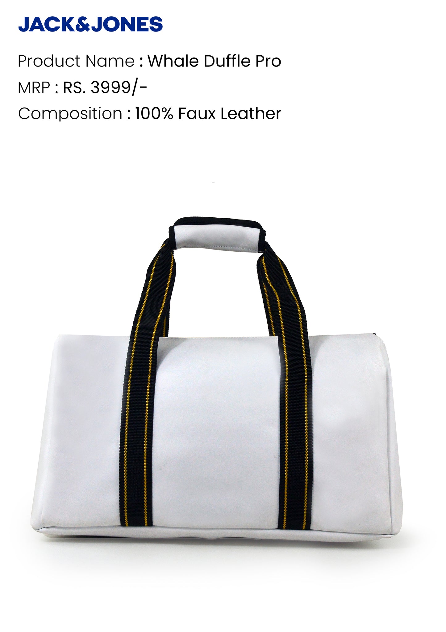 Jack&Jones Whale Duffle Pro - Off White