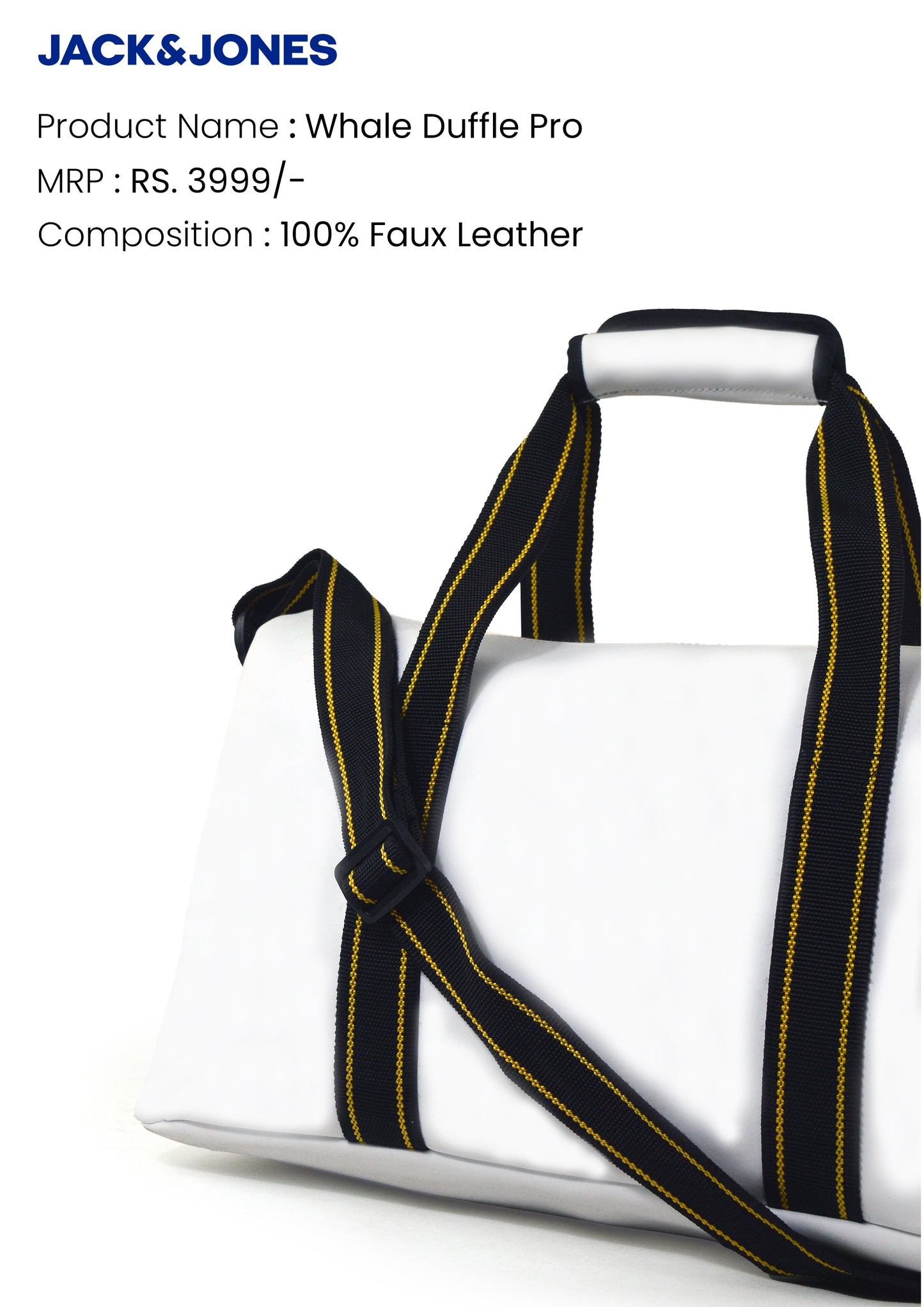 Jack&Jones Whale Duffle Pro - Off White