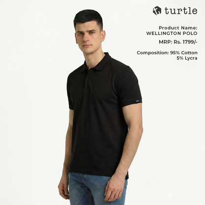 Turtle Wellington Polo - Black