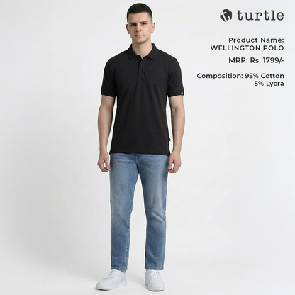 Turtle Wellington Polo - Black