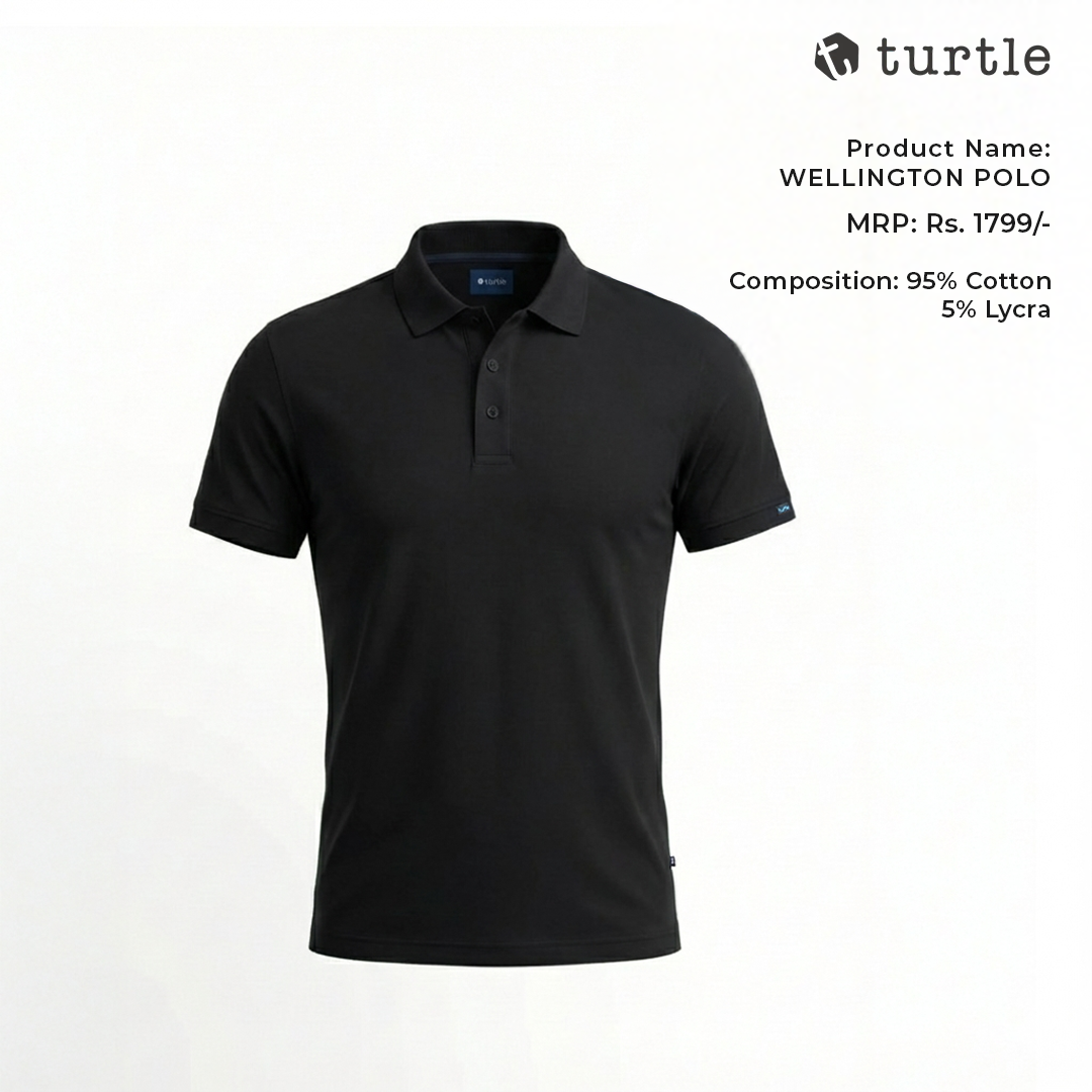 Turtle Wellington Polo - Black