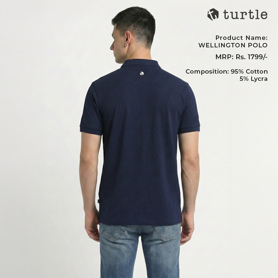 Turtle Wellington Polo - Navy Blue