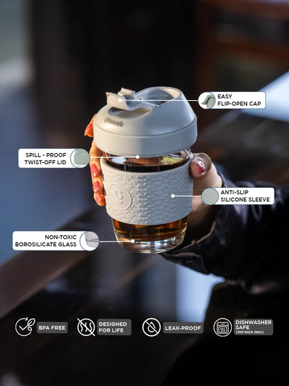 Glasafe Sipease 320ml - Coffee Mug (Soothing Slate)
