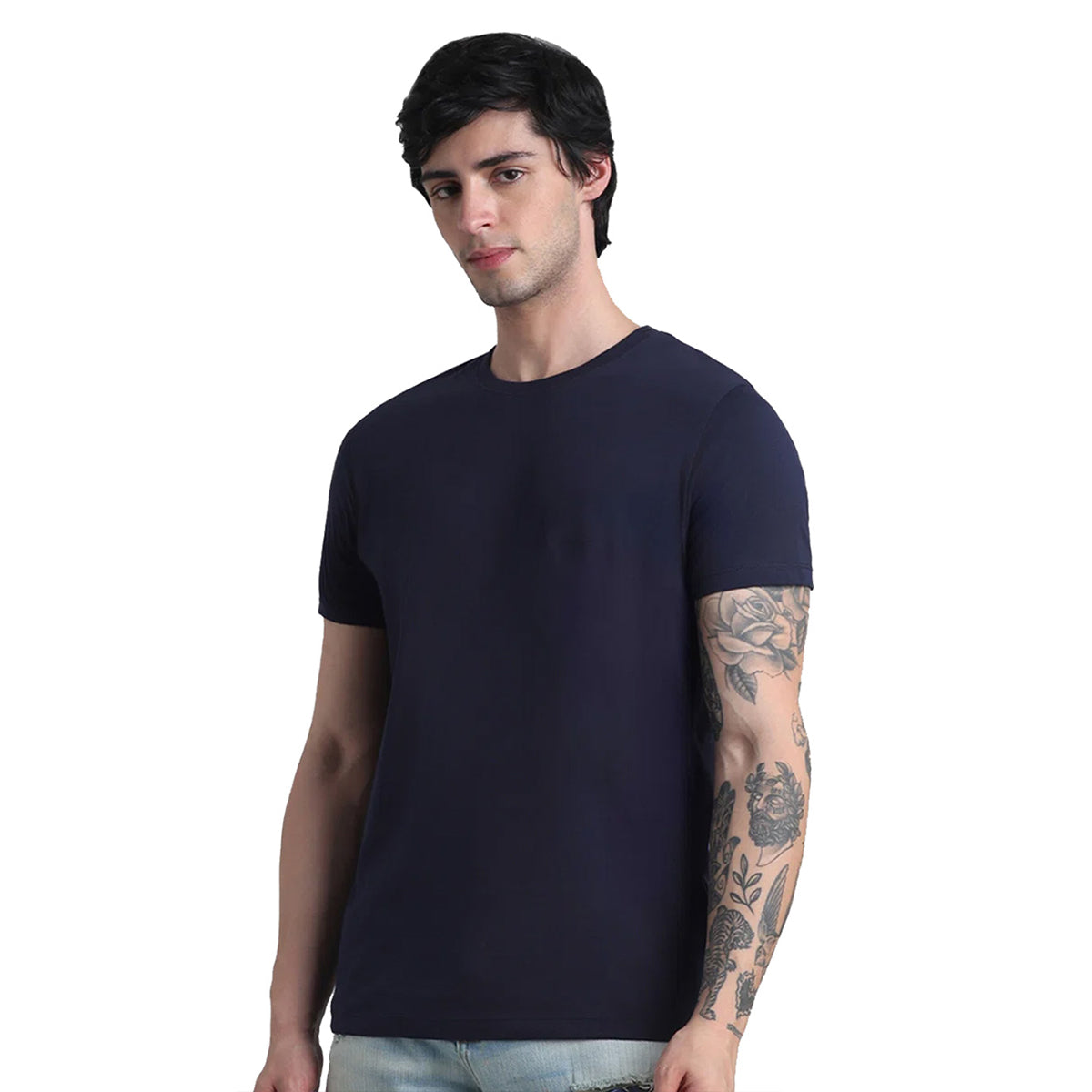 Jack&Jones Joren Round Neck Tee - Navy Blue