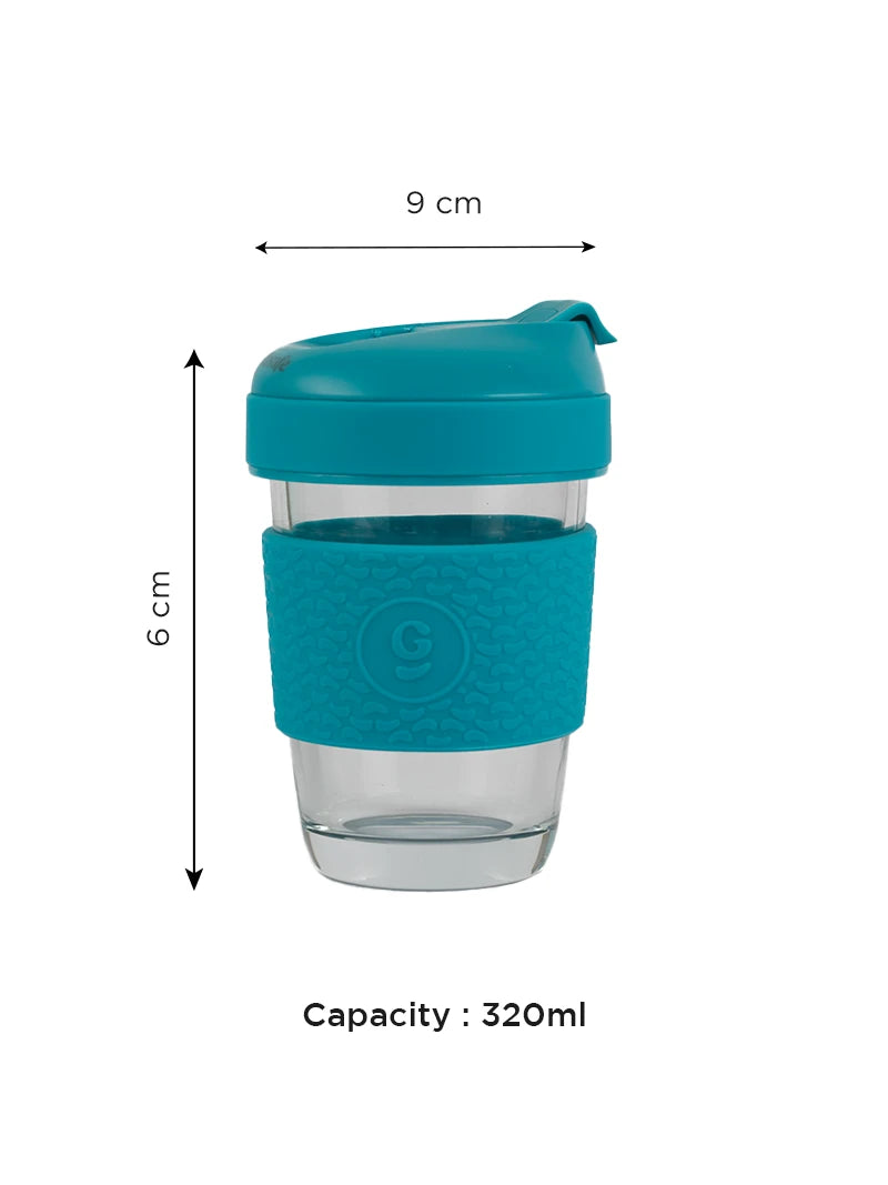 Glasafe Sipease 320ml - Coffee Mug (Tranquil Teal)
