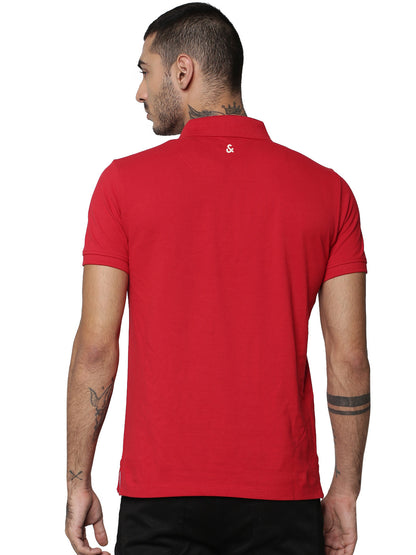 Jack&Jones Solid/Plain Polo - Red